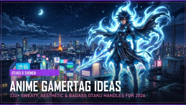 330+ Anime Gamertag Ideas (Sweaty, Aesthetic & Badass Otaku Handles for 2026)