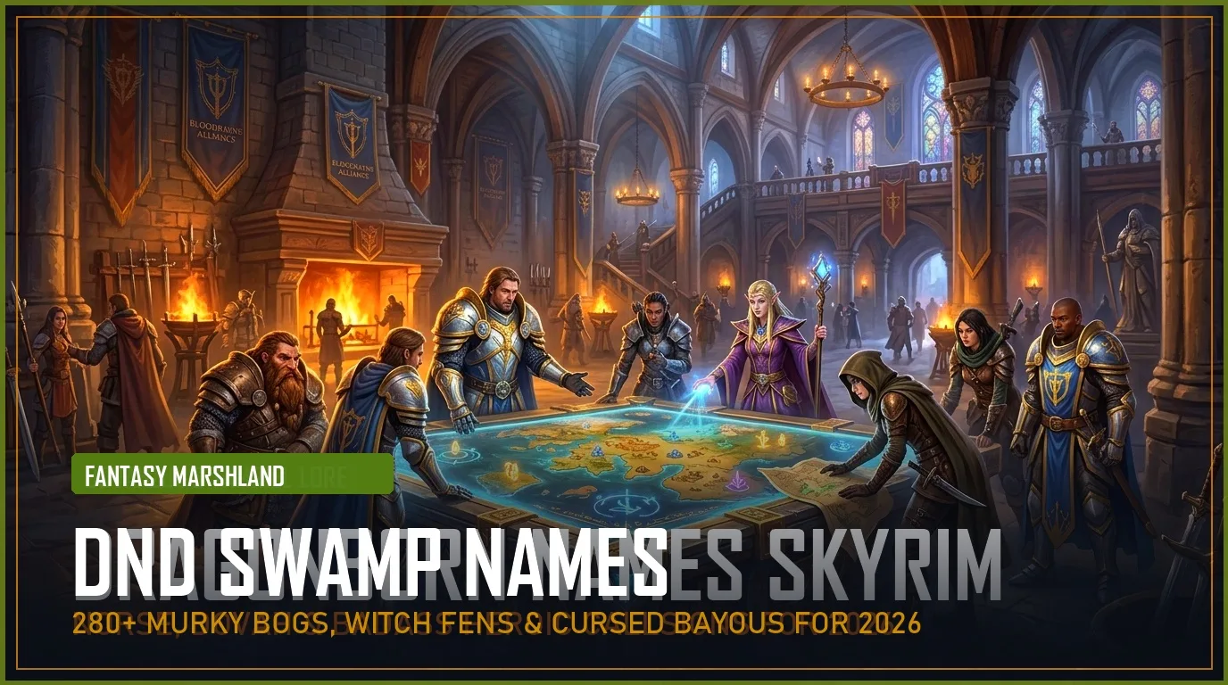 280+ DnD Swamp Names (Murky Bogs, Witch Fens & Cursed Marshlands for 2026)