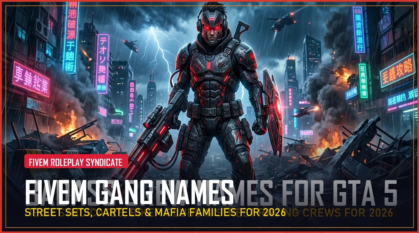 280+ FiveM Gang Names (Street Sets, Cartels & Mafia Syndicates for 2026)