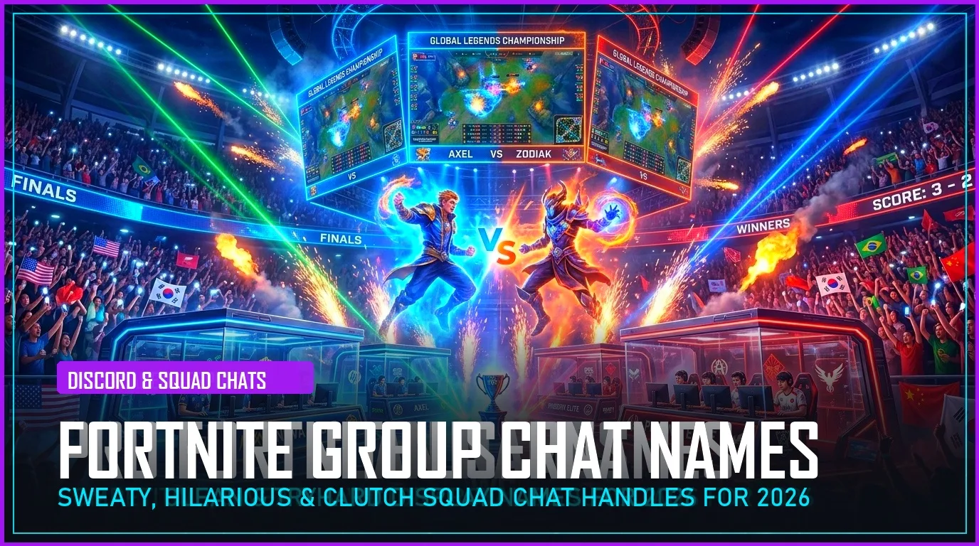 310+ Fortnite Group Chat Names (Sweaty, Funny & Trio Squad Chats for 2026)