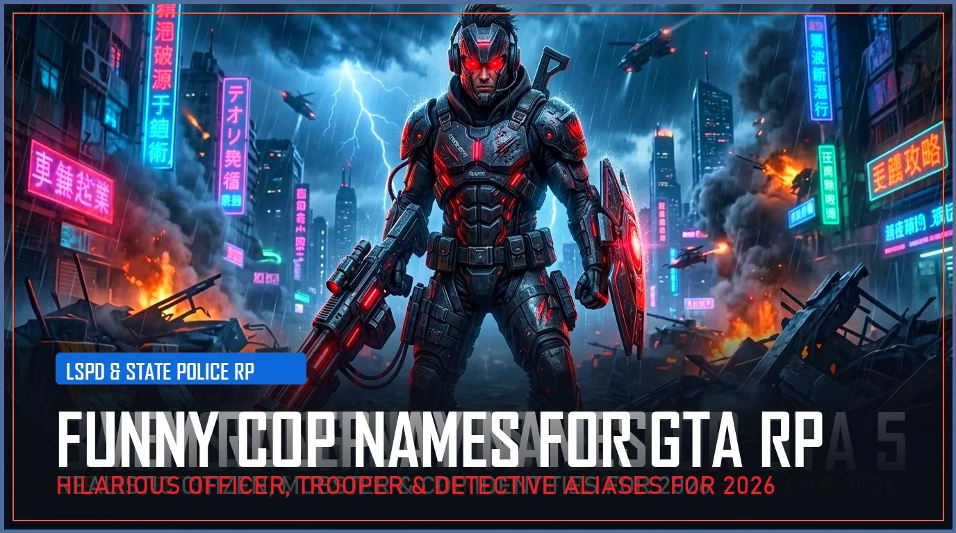 275+ Funny Cop Names for GTA RP (Hilarious Officer, Trooper & Detective Aliases for 2026)