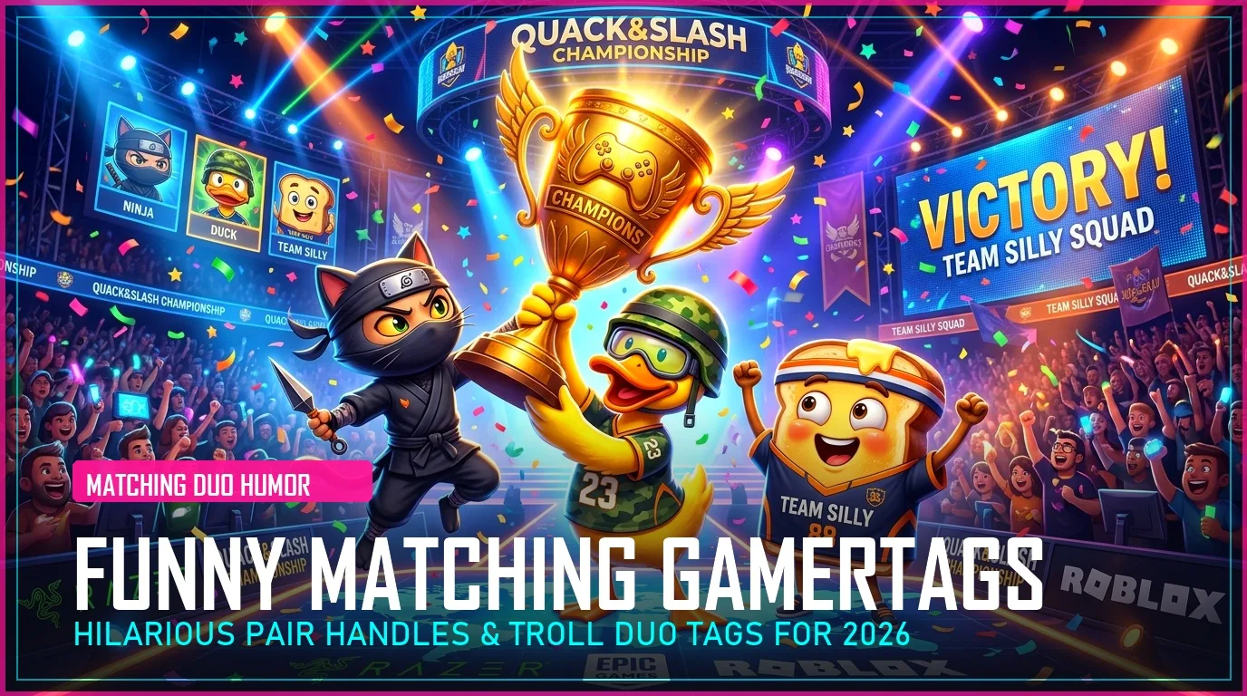 260+ Funny Matching Gamertags (Hilarious & Troll Duo Names for 2026)