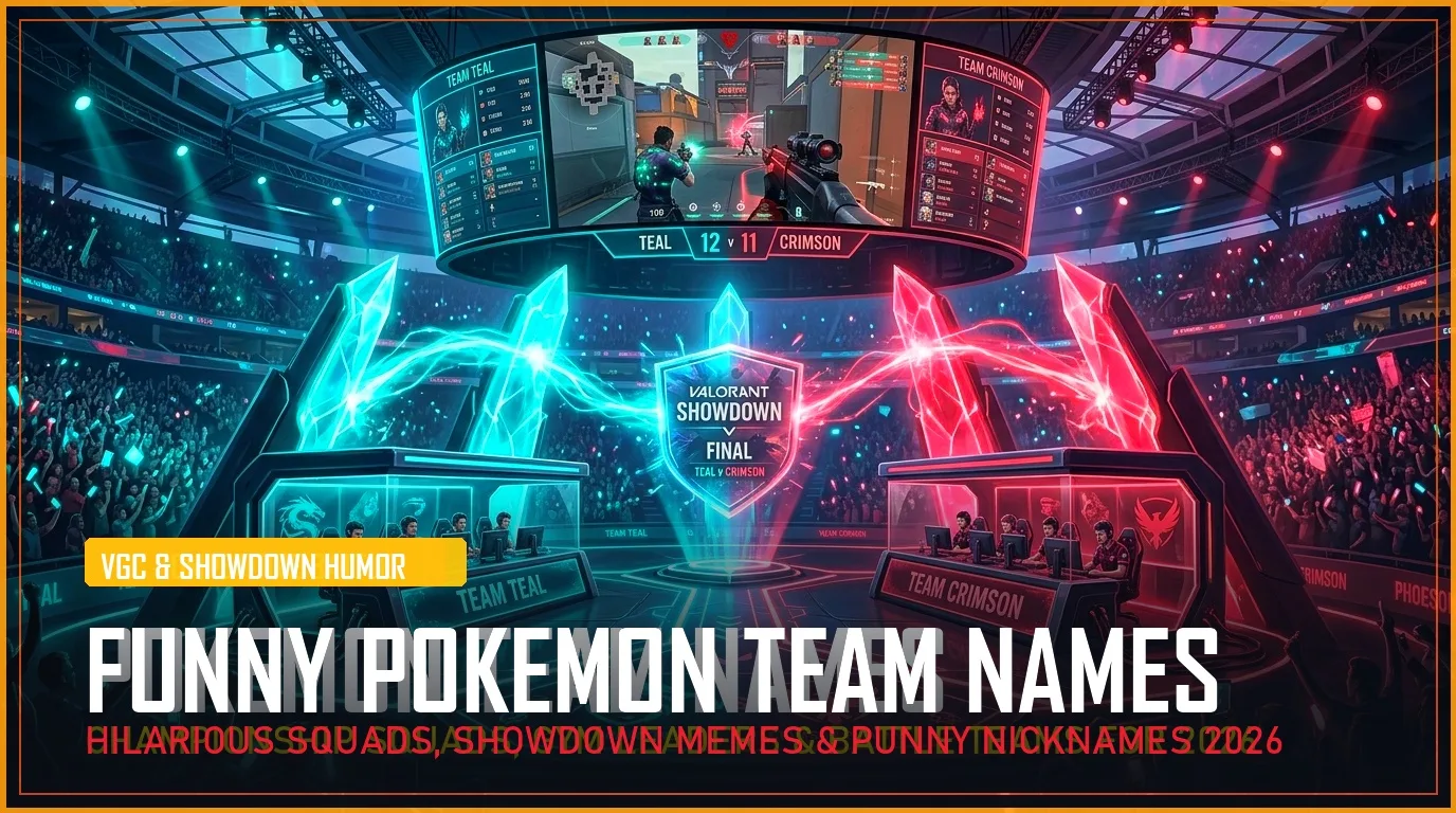 275+ Funny Pokemon Team Names (Hilarious VGC, Showdown & Punny Nicknames for 2026)