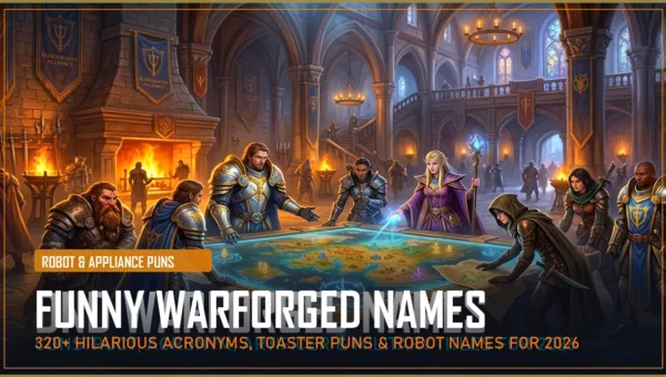 320+ Funny Warforged Names (Hilarious Acronyms, Household Appliance & Robot Puns for 2026)