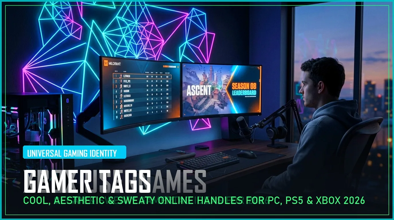 360+ Gamer Tags (Cool, Aesthetic & Clean Online Handles for 2026)