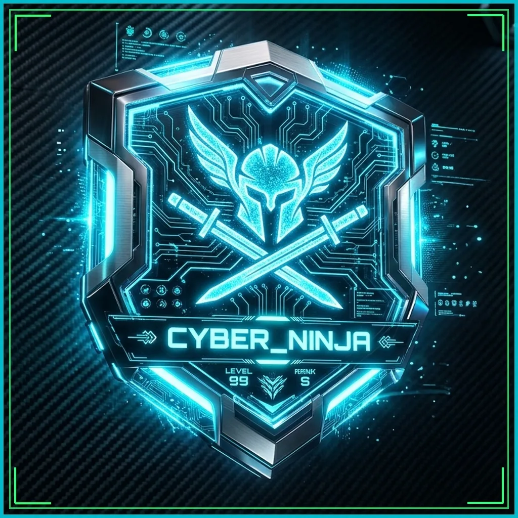 Gamer Tags Cyberpunk Neon Universal Online Identity Shield Badge