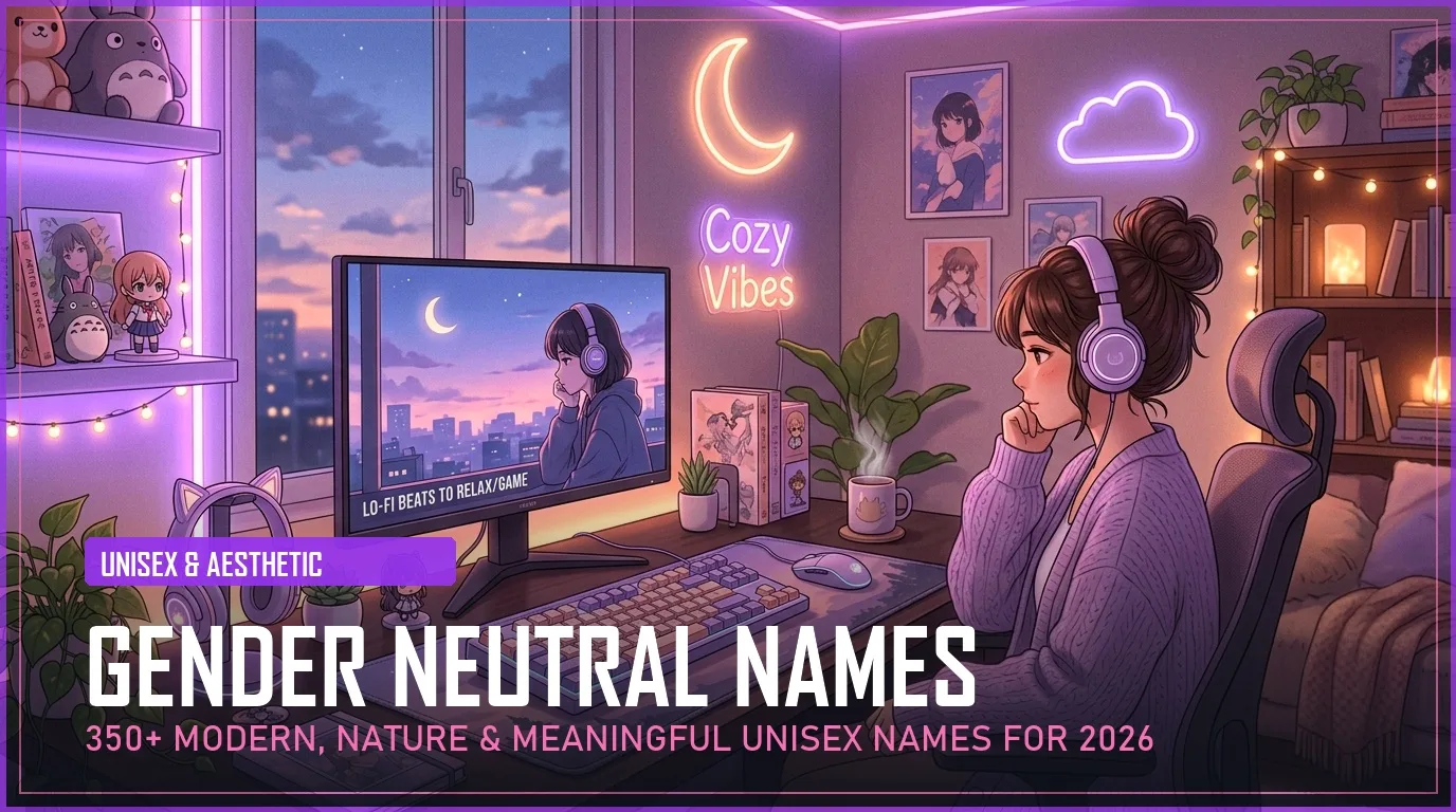 350+ Gender Neutral Names (Unique, Modern & Aesthetic Unisex Names for 2026)