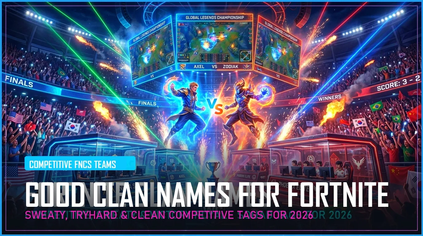 280+ Good Clan Names for Fortnite (Sweaty, Competitive & Cool Team Tags for 2026)