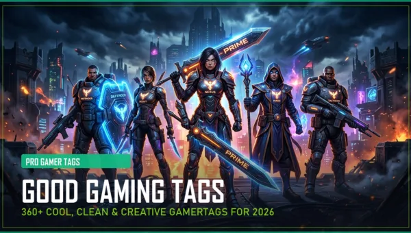 360+ Good Gaming Tags (Cool, Clean & Creative Gamertags for 2026)