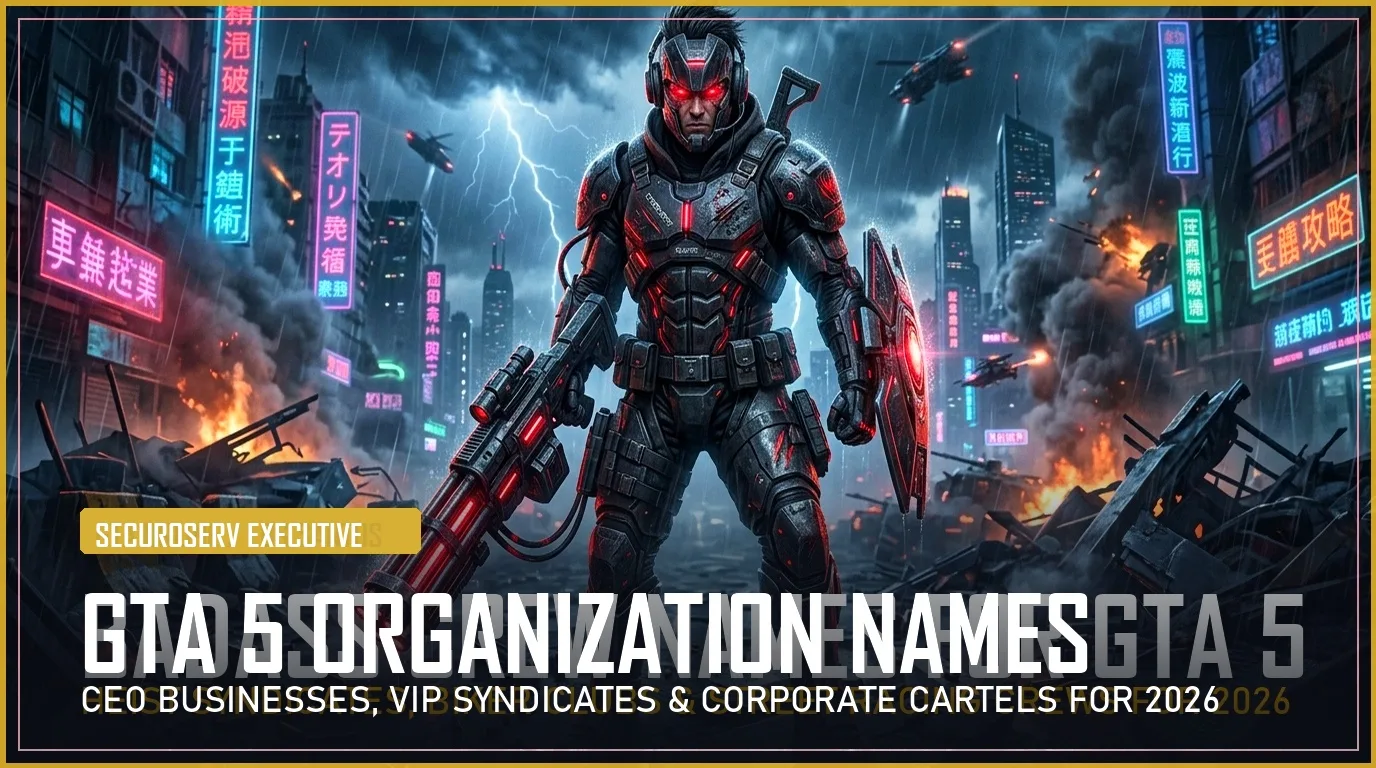 275+ GTA 5 Organization Names (SecuroServ, CEO Businesses & VIP Syndicates for 2026)