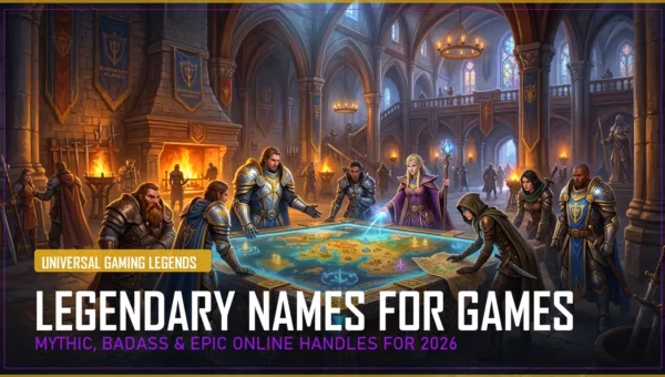 290+ Legendary Names for Games (Mythic, Badass & Epic Online Handles for 2026)