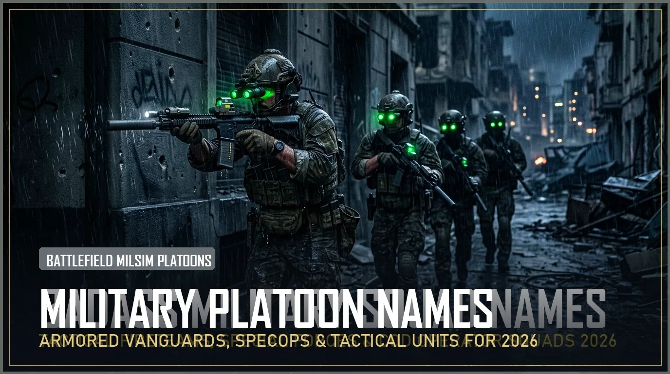 340+ Military Platoon Names (Tactical Milsim, SpecOps & Armored Units for 2026)