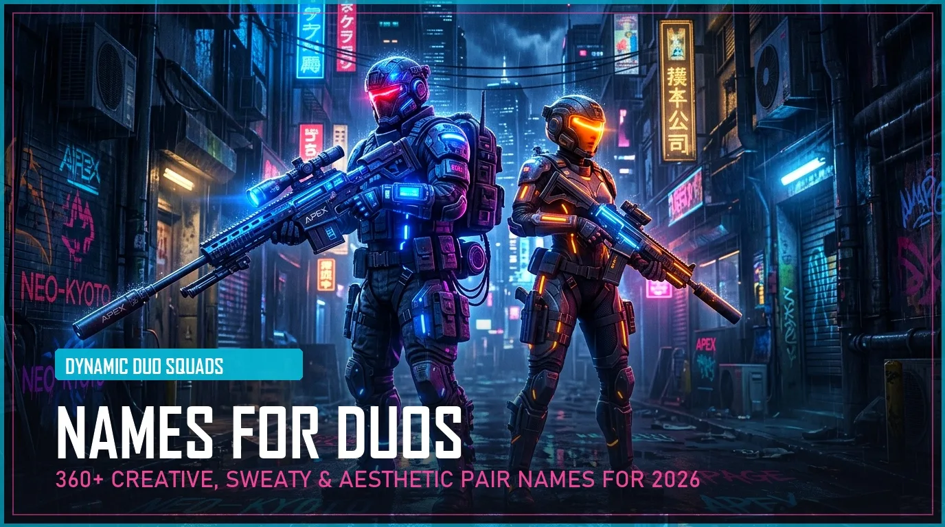 360+ Names for Duos (Creative, Sweaty & Aesthetic Pair Names for 2026)