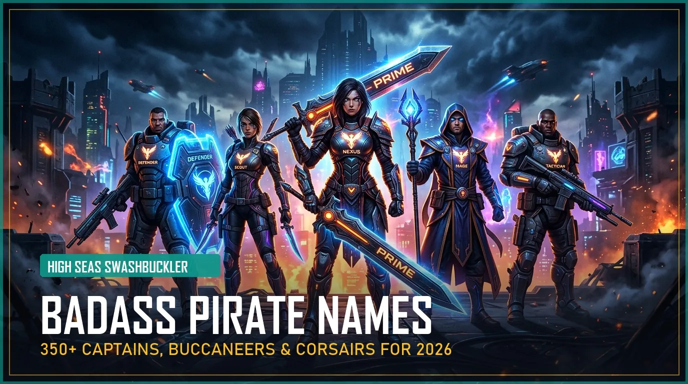 350+ Badass Pirate Names (Captains, Buccaneers & Swashbucklers for 2026)