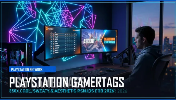 350+ PlayStation Gamertags (Cool, Sweaty & Aesthetic PSN IDs for 2026)