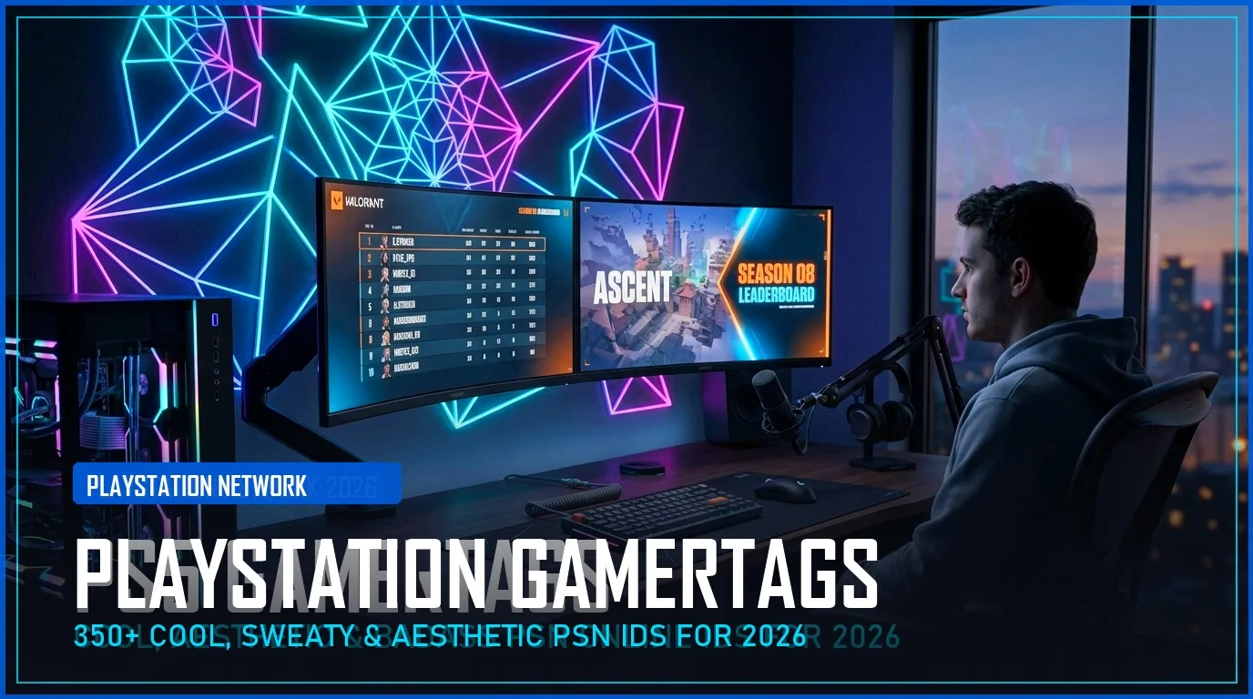 350+ PlayStation Gamertags (Cool, Sweaty & Aesthetic PSN IDs for 2026)