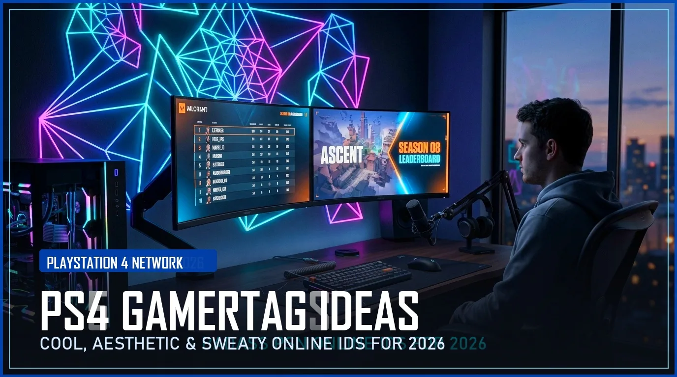 350+ PS4 Gamertag Ideas (Cool, Aesthetic & Clean Online IDs for 2026)