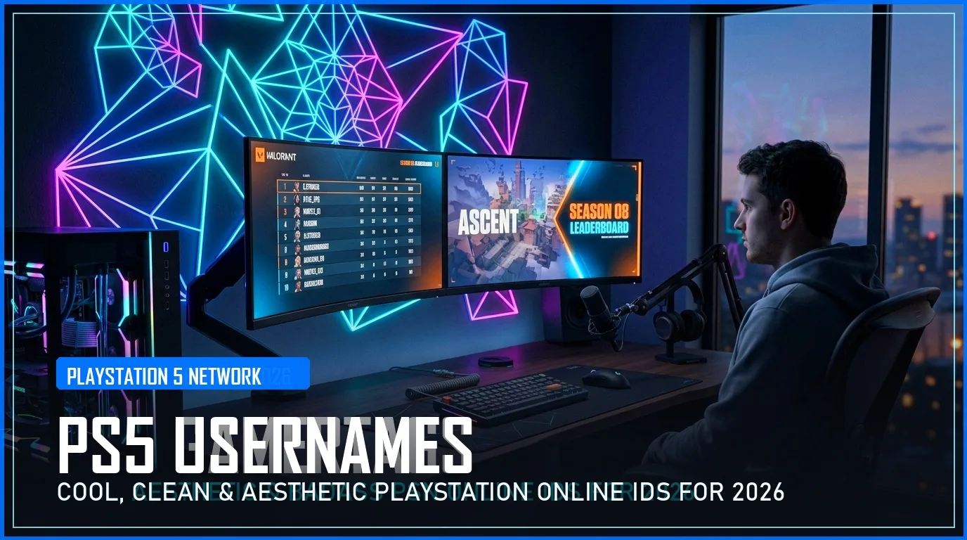 350+ PS5 Usernames (Cool, Clean & Aesthetic PlayStation Online IDs for 2026)