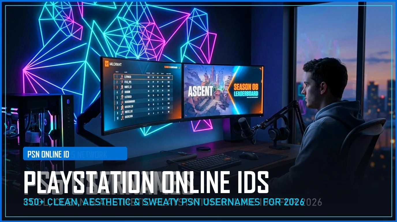 350+ PlayStation Online ID Names (Cool, Clean & Rare PSN Usernames for 2026)