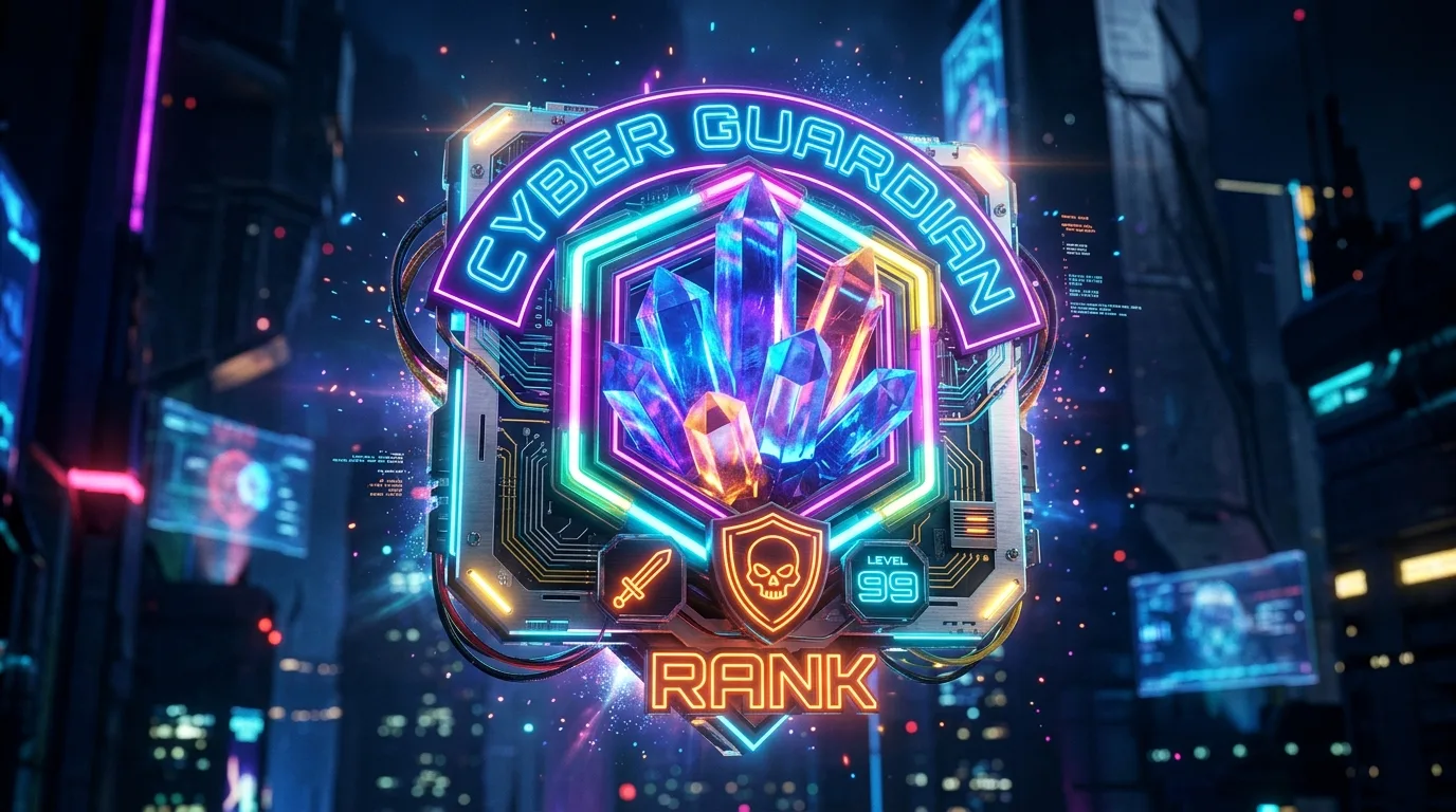 Cool Roblox Holographic Neon Rank Badge