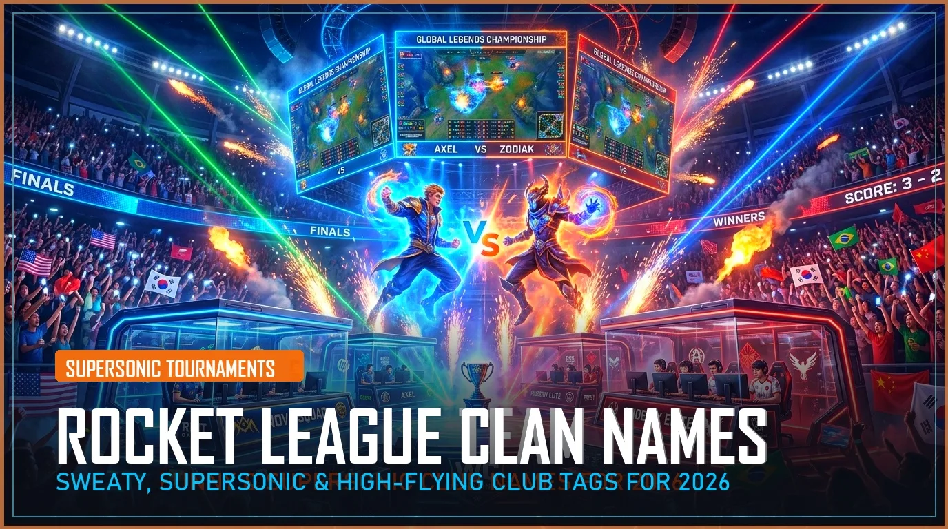 280+ Rocket League Clan Names (Sweaty, Supersonic & Cool Club Tags for 2026)