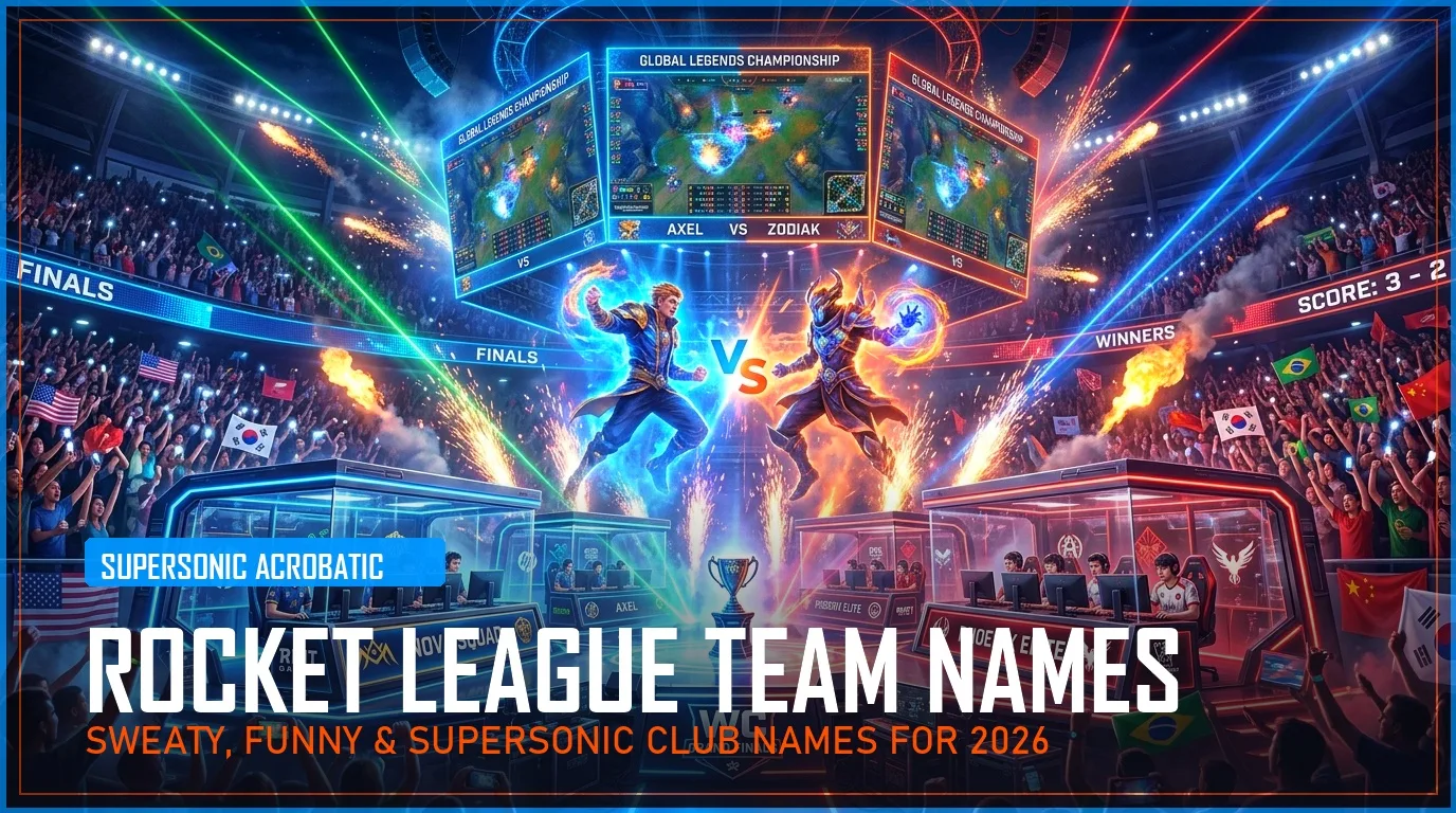 310+ Rocket League Team Names (Sweaty, Funny & Supersonic Club Names for 2026)
