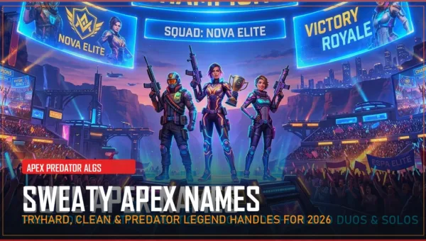 310+ Sweaty Apex Names (Predator, Clean & Tryhard Legend Handles for 2026)