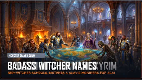 280+ Witcher Names (Schools, Monster Slayers & Slavic Dark Fantasy for 2026)