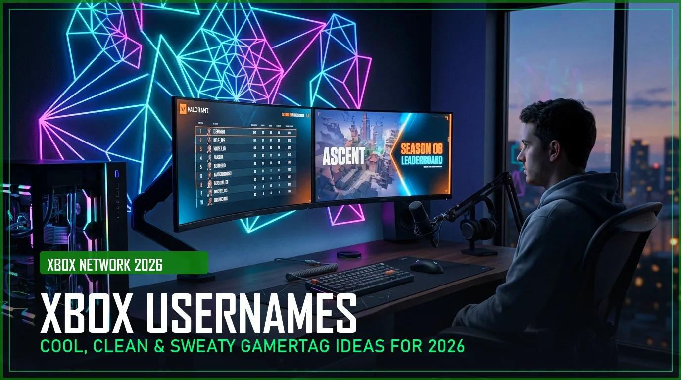 350+ Xbox Usernames (Cool, Clean & Sweaty Gamertag Ideas for 2026)